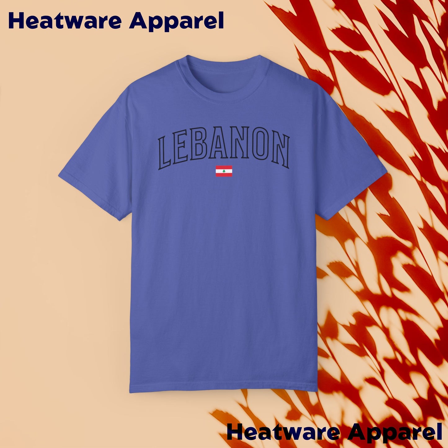 Lebanon | Vintage | College Letter T-Shirt | Retro Lebanese | Pride T-Shirt | Unisex | Streetwear | Heatwear Apparel