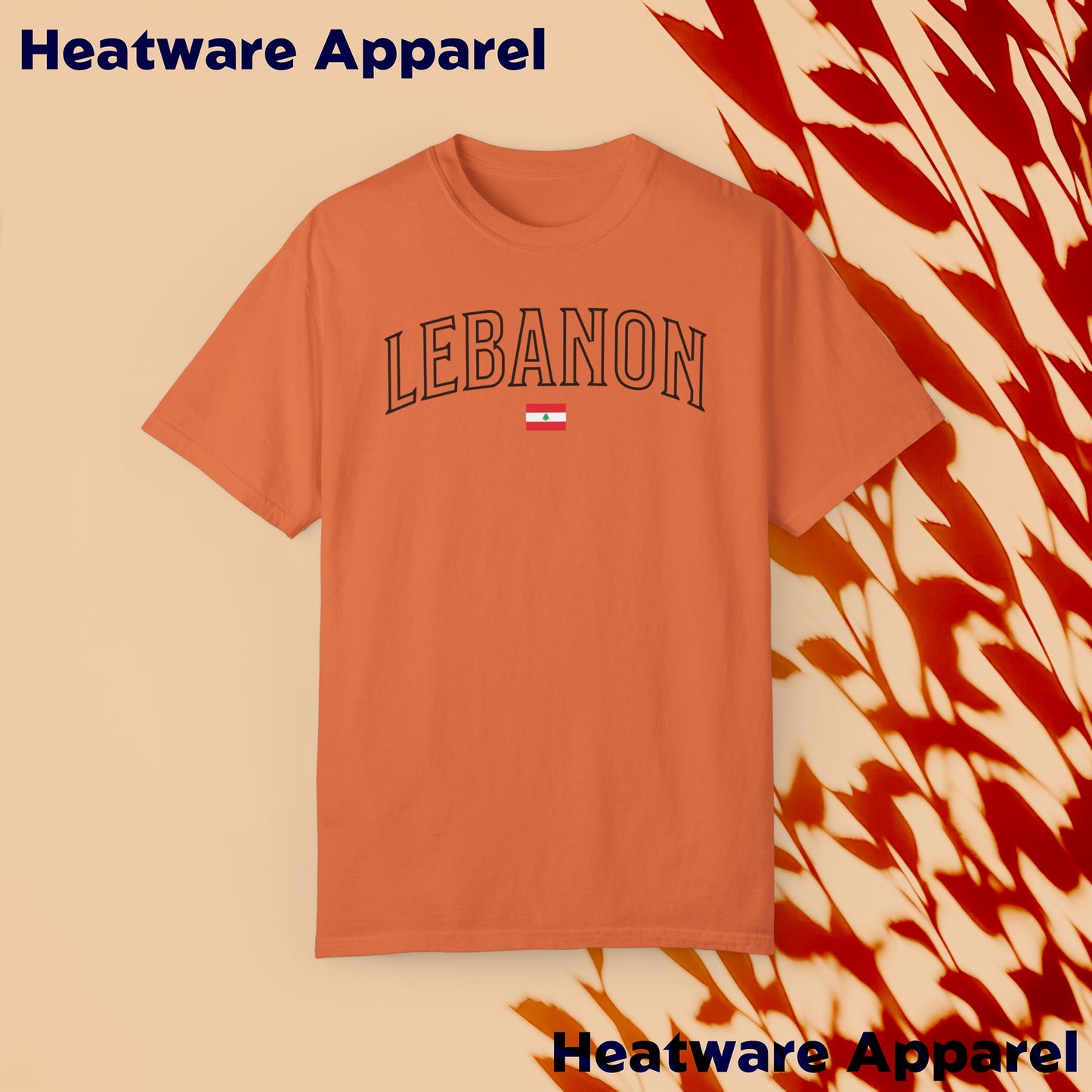 Lebanon | Vintage | College Letter T-Shirt | Retro Lebanese | Pride T-Shirt | Unisex | Streetwear | Heatwear Apparel