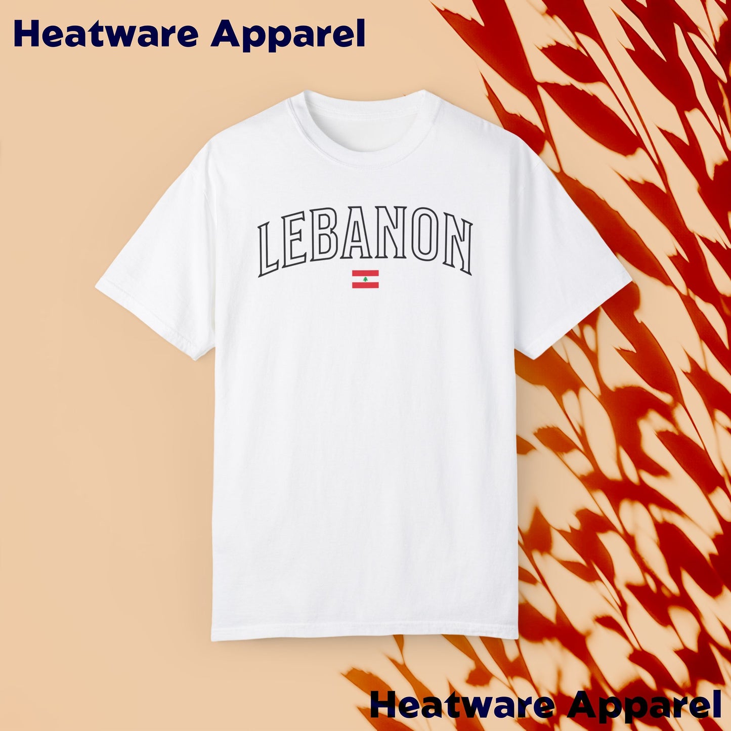 Lebanon | Vintage | College Letter T-Shirt | Retro Lebanese | Pride T-Shirt | Unisex | Streetwear | Heatwear Apparel